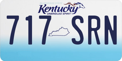 KY license plate 717SRN