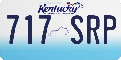KY license plate 717SRP