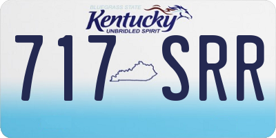 KY license plate 717SRR