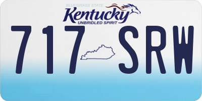 KY license plate 717SRW