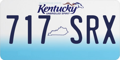 KY license plate 717SRX