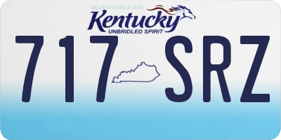 KY license plate 717SRZ