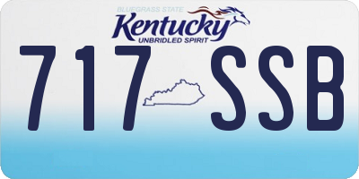 KY license plate 717SSB
