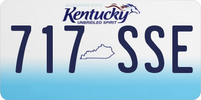 KY license plate 717SSE