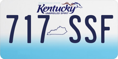 KY license plate 717SSF