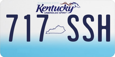 KY license plate 717SSH