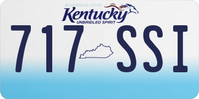 KY license plate 717SSI