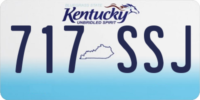 KY license plate 717SSJ