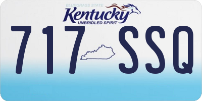 KY license plate 717SSQ
