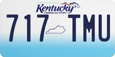 KY license plate 717TMU