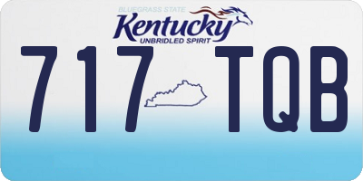 KY license plate 717TQB