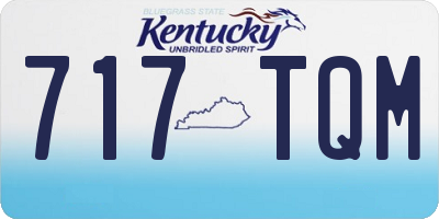 KY license plate 717TQM