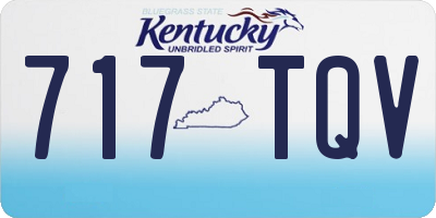 KY license plate 717TQV