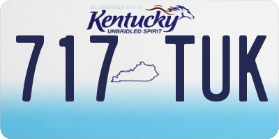 KY license plate 717TUK