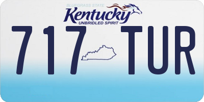 KY license plate 717TUR