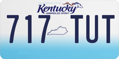 KY license plate 717TUT