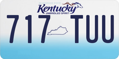 KY license plate 717TUU