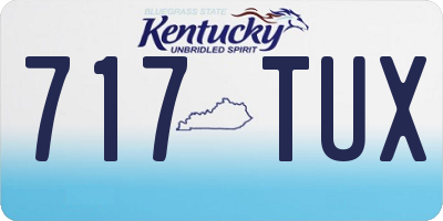 KY license plate 717TUX