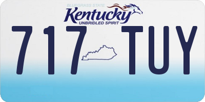 KY license plate 717TUY
