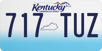 KY license plate 717TUZ