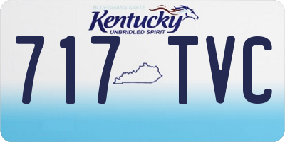 KY license plate 717TVC