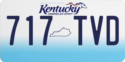 KY license plate 717TVD