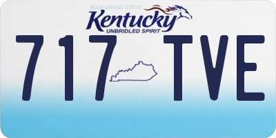 KY license plate 717TVE