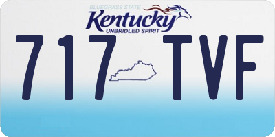 KY license plate 717TVF