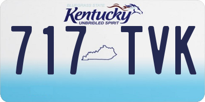 KY license plate 717TVK