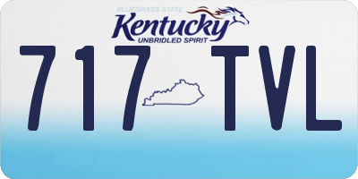 KY license plate 717TVL