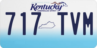 KY license plate 717TVM
