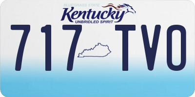 KY license plate 717TVO