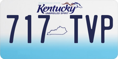 KY license plate 717TVP