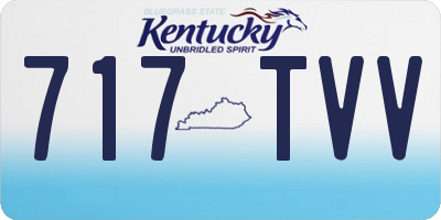KY license plate 717TVV