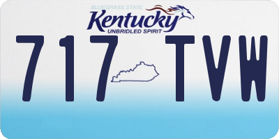 KY license plate 717TVW