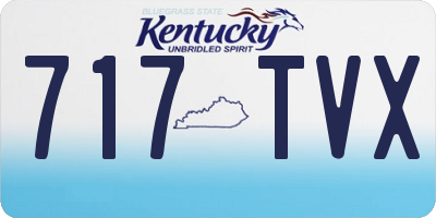 KY license plate 717TVX