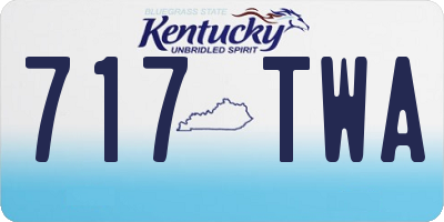 KY license plate 717TWA