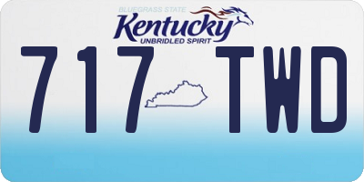 KY license plate 717TWD