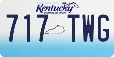 KY license plate 717TWG