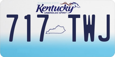 KY license plate 717TWJ