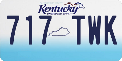 KY license plate 717TWK