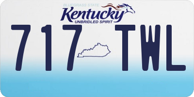 KY license plate 717TWL
