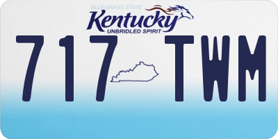 KY license plate 717TWM