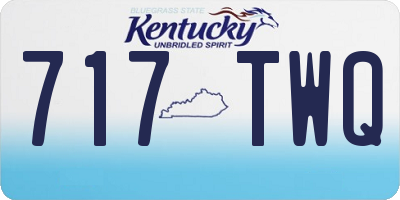KY license plate 717TWQ