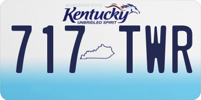 KY license plate 717TWR