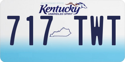 KY license plate 717TWT