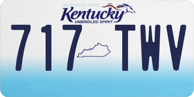 KY license plate 717TWV