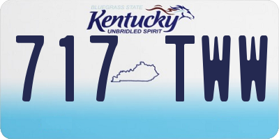 KY license plate 717TWW