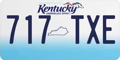 KY license plate 717TXE