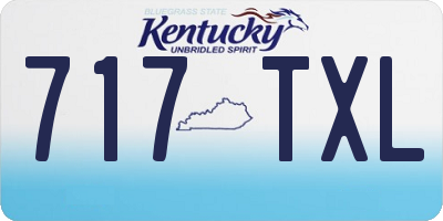 KY license plate 717TXL